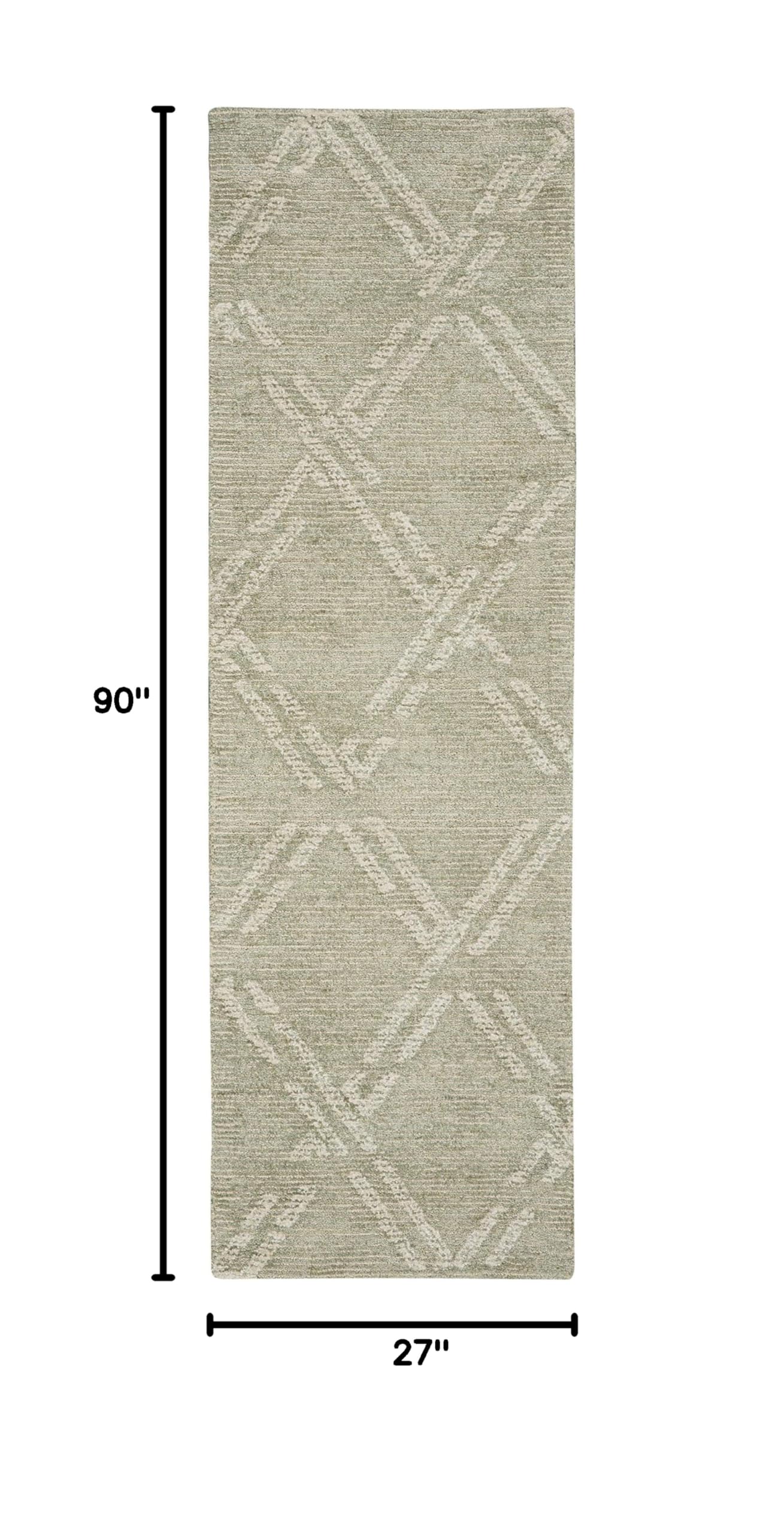 Nourison Venosa Modern Green Ivory 2'3