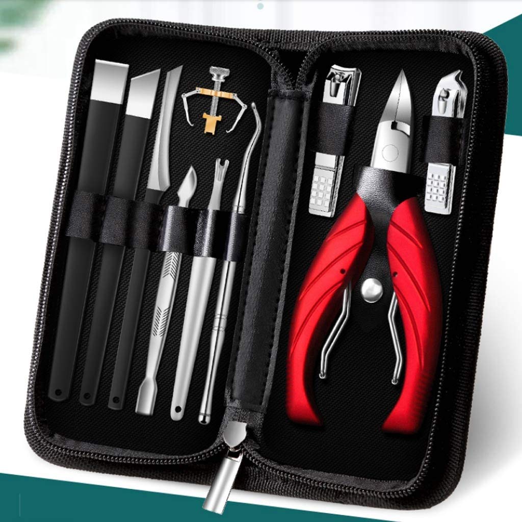 Professional Nail Clippers Set - Toe Nail Scissors, Pedicure Knife & Olecranon Pliers for Home Manicure & Pedicure - Durable Nail Trimmer Kit for Perfect Grooming at Home or Salon