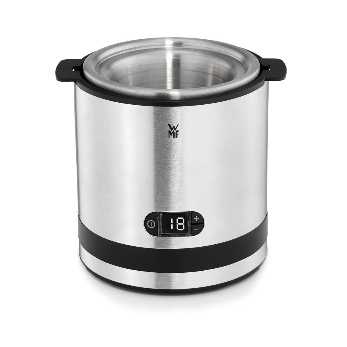 WMF 3-in-1 Ice Cream Maker Machine with 1.5L Capacity, Stainless Steel Silver (37.5 x 22 x 37.5 cm) - Perfect for Homemade Gelato, Sorbet & Frozen Yogurt | Kitchen & Party Dessert Maker