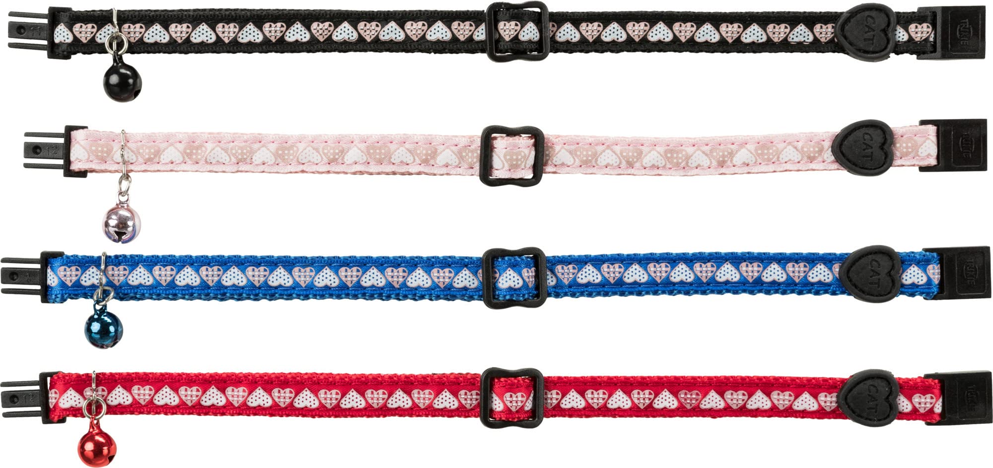 Trixie Adjustable Nylon Cat Collar with Bell - Durable & Comfortable Pet Collar for Indoor & Outdoor Use