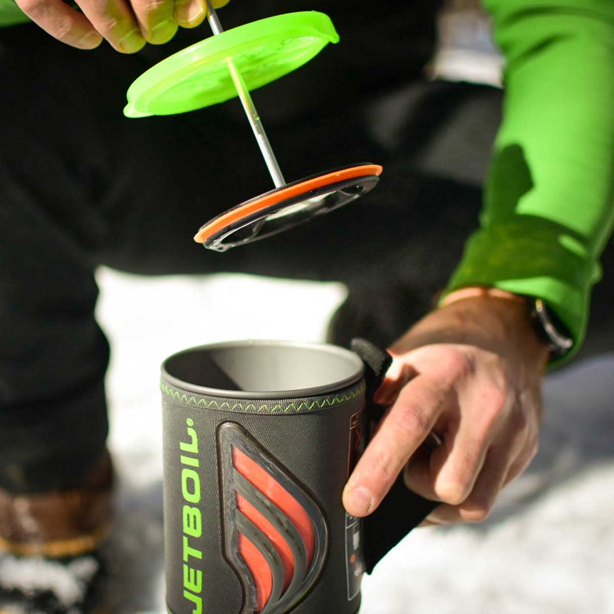 Jetboil Flash Java Kit - Ultralight Camping Stove with Coffee Press - Perfect for Backpacking, Hiking & Outdoor Adventures