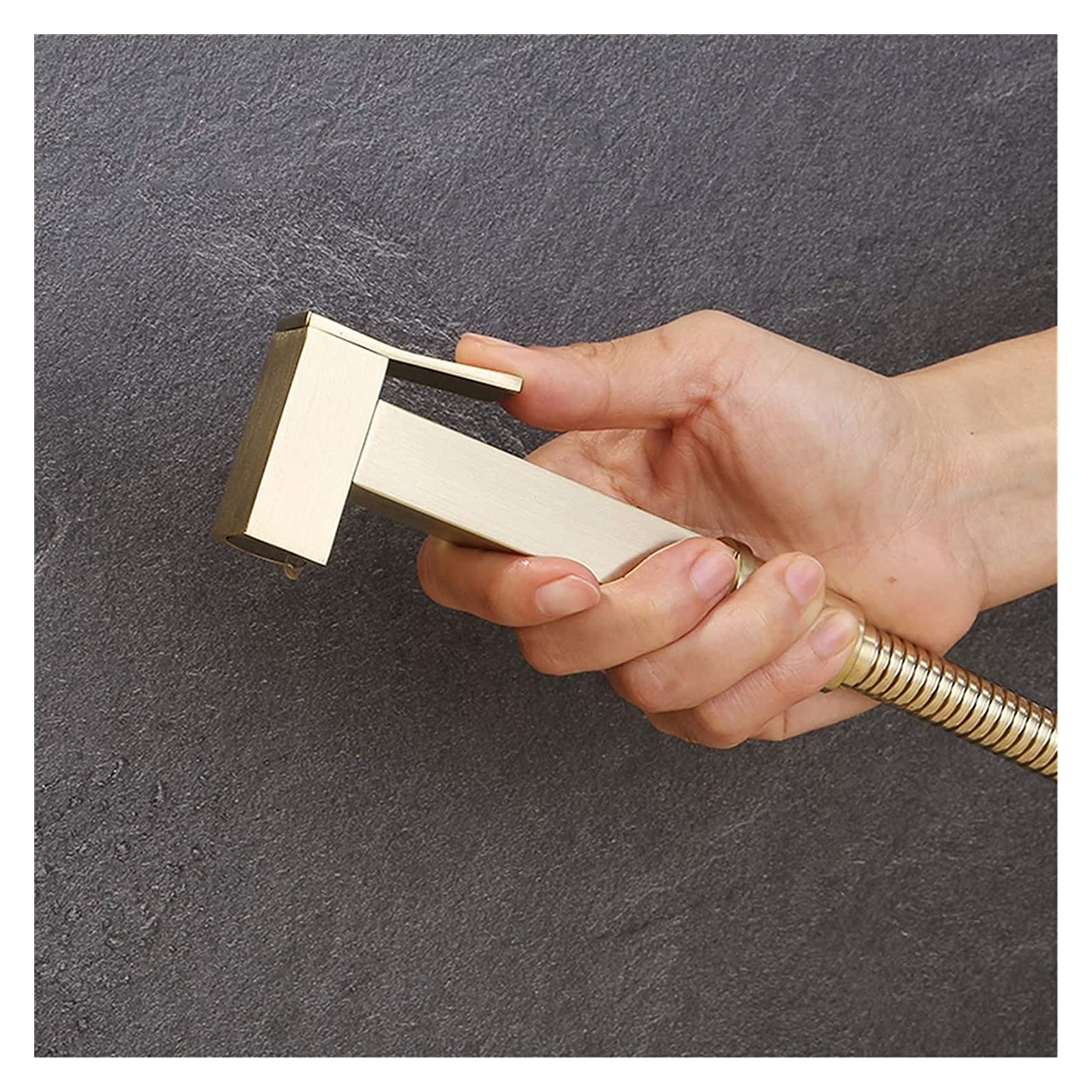 Rose Gold Toilet Sprayer with Warm & Cold Water - Bathroom & WC Accessories for Pets & Cleaning | Perfect for Pet Grooming, Hygiene & Bathroom Cleaning