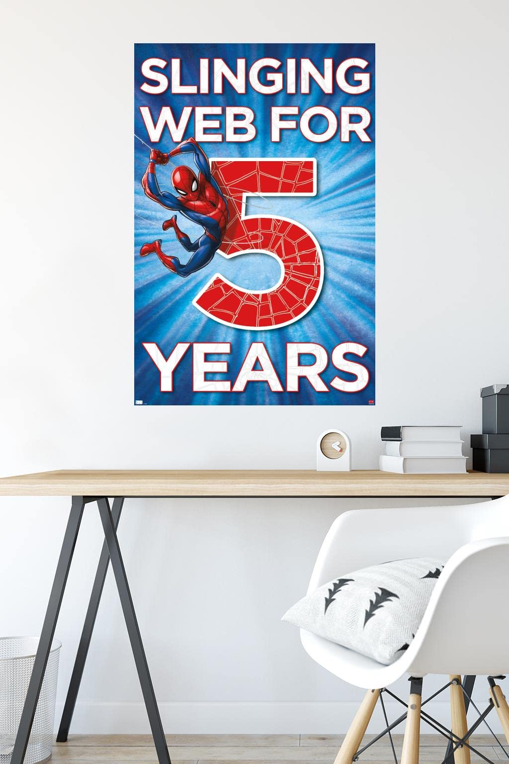 Marvel Spider-Man Happy 5th Birthday Wall Poster - 34