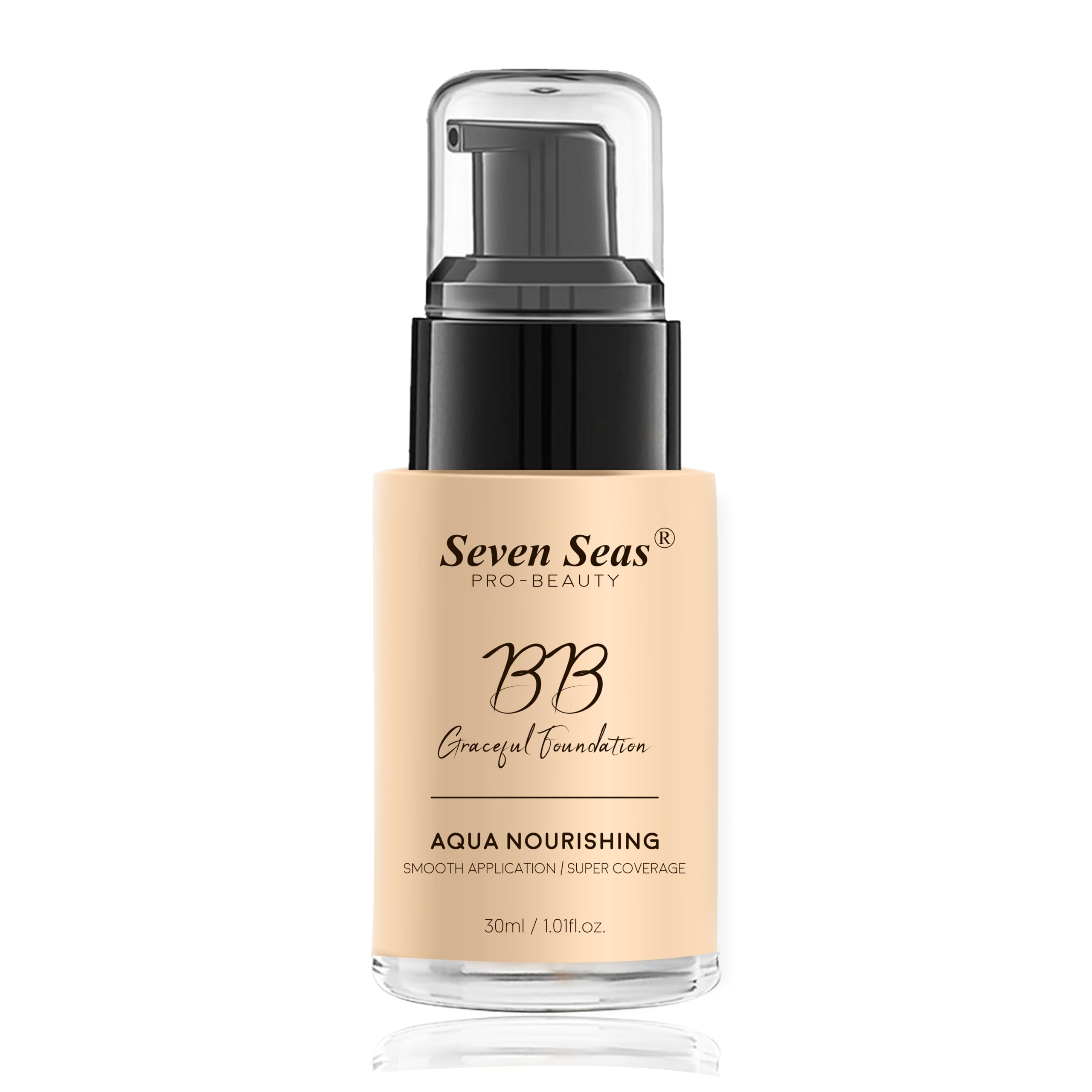 Seven Seas BB Gracefull Foundation - Aqua Nourishing Face Makeup with Smooth Application & Full Coverage for Women (2-Pack, 30ML) | Perfect for Daily Wear, Special Occasions & Photo Shoots