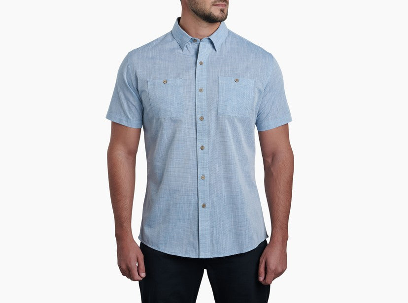KUHL Karib Stripe Short Sleeve Shirt for Men - Lightweight, Quick-Dry & Breathable - Perfect for Hiking, Travel & Outdoor Adventures