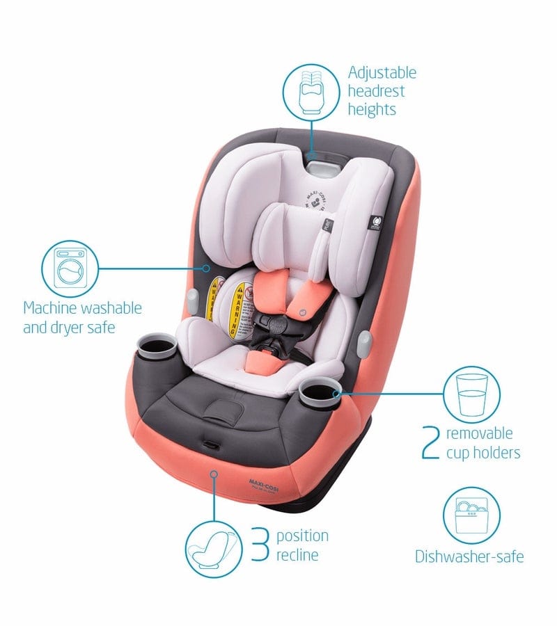 Maxi Cosi Pria All-in-One Convertible Car Seat for Infants & Toddlers | 3-in-1 Rear-Facing, Forward-Facing & Booster | Premium Safety & Comfort | Perfect for Family Travel & Daily Commutes