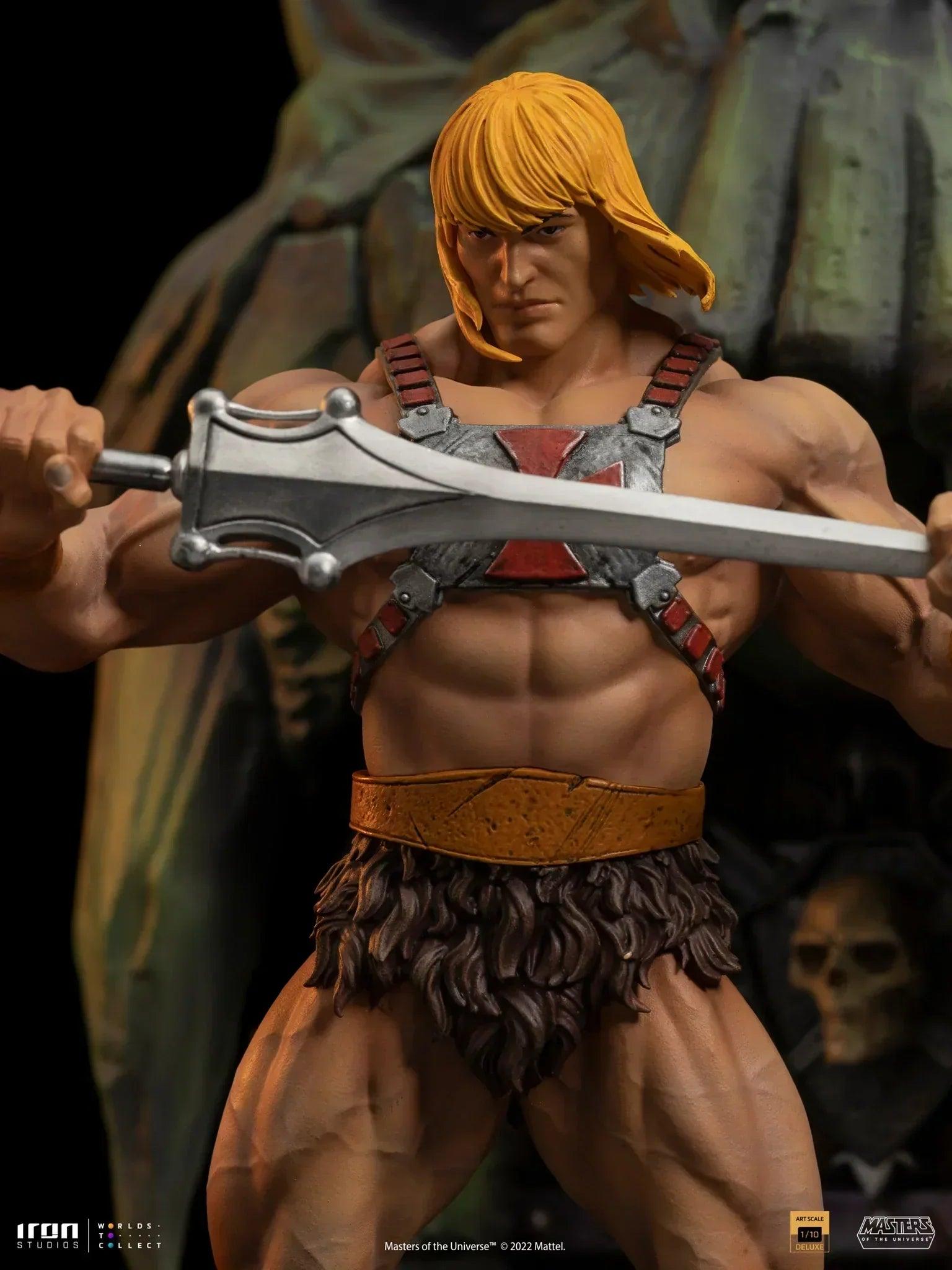 Iron Studios Masters of the Universe He-Man Deluxe BDS Art Scale 1/10 Statue - Collectible Action Figure for Display & Home Decor, Perfect for Fans & Gift Giving
