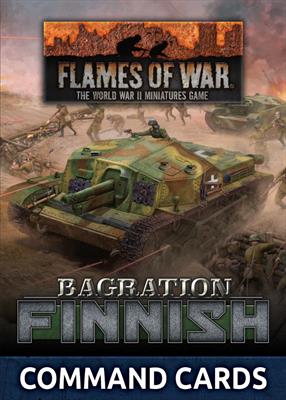 Bagration: Finnish Command Card Pack (23 Cards) - WWII Historical Wargaming Accessory for Strategy Board Games