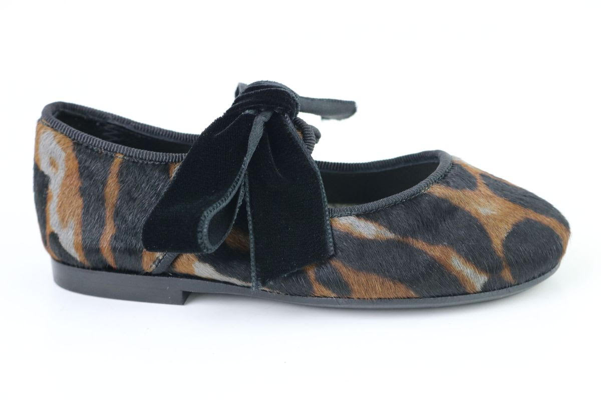 Leopard Print Pony Hair Open Lace Shoes - Fashionable Women's Dress Sandals for Parties, Weddings & Special Occasions