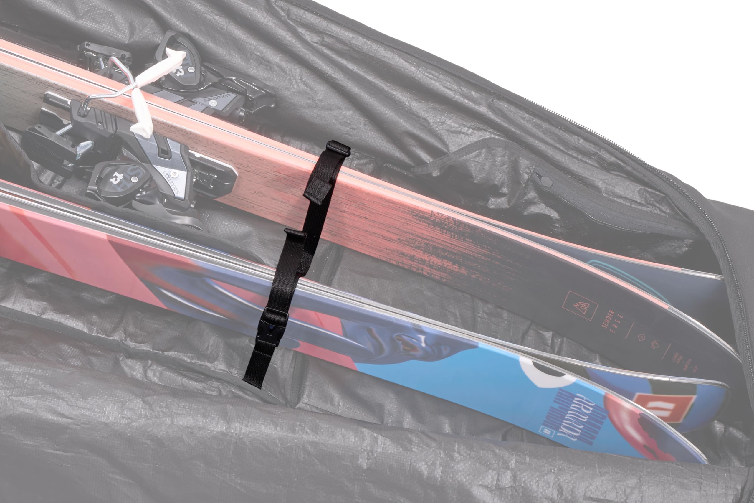Thule Roundtrip Ski Roller Bag - Durable Travel Case for Skis & Snowboards - Perfect for Airplane Travel & Winter Sports Gear Storage