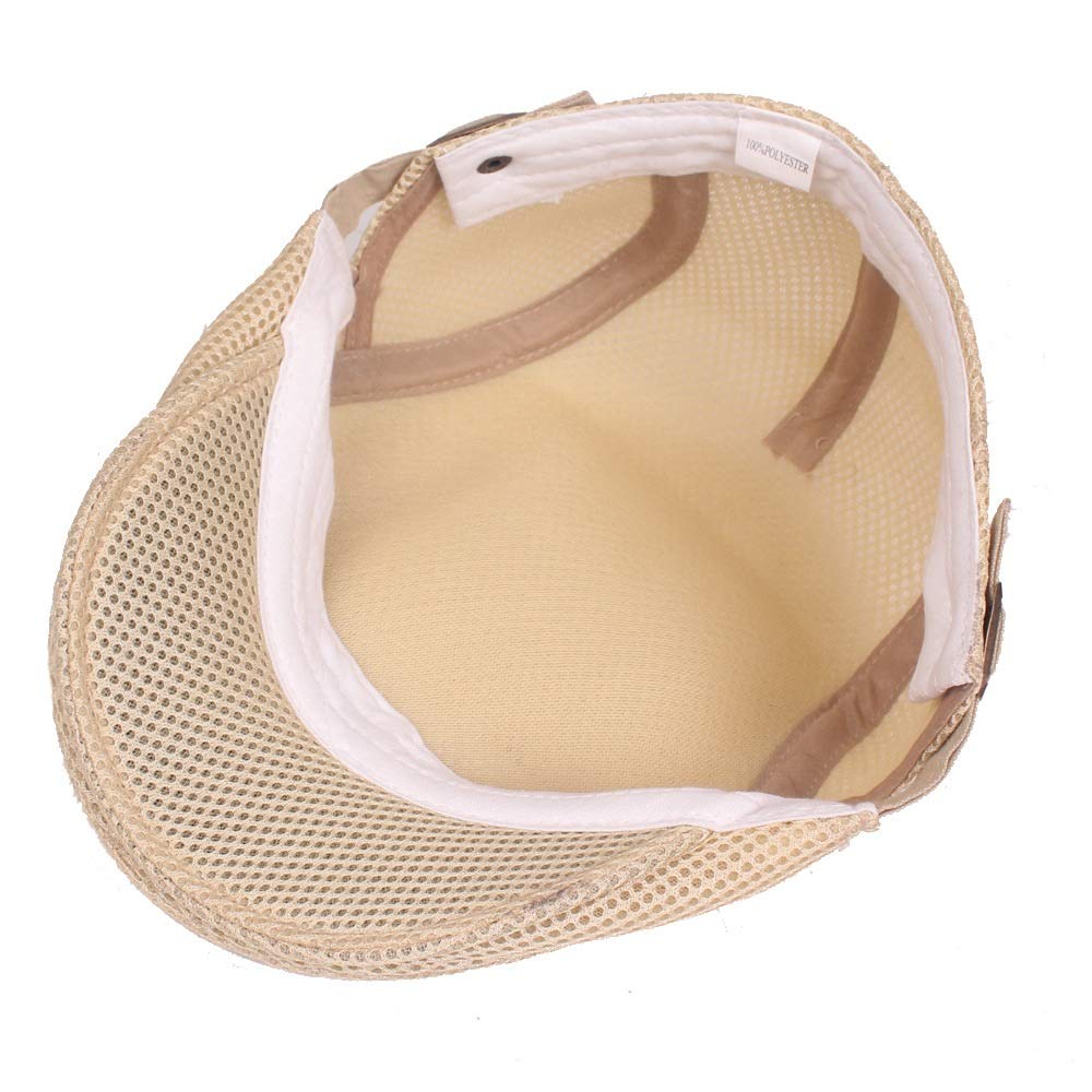 Stylish Summer Beret Hat for Men & Women - Breathable Mesh Newsboy Flat Cap, Adjustable (55-60cm) - Perfect for Outdoor Activities, Travel & Fashion