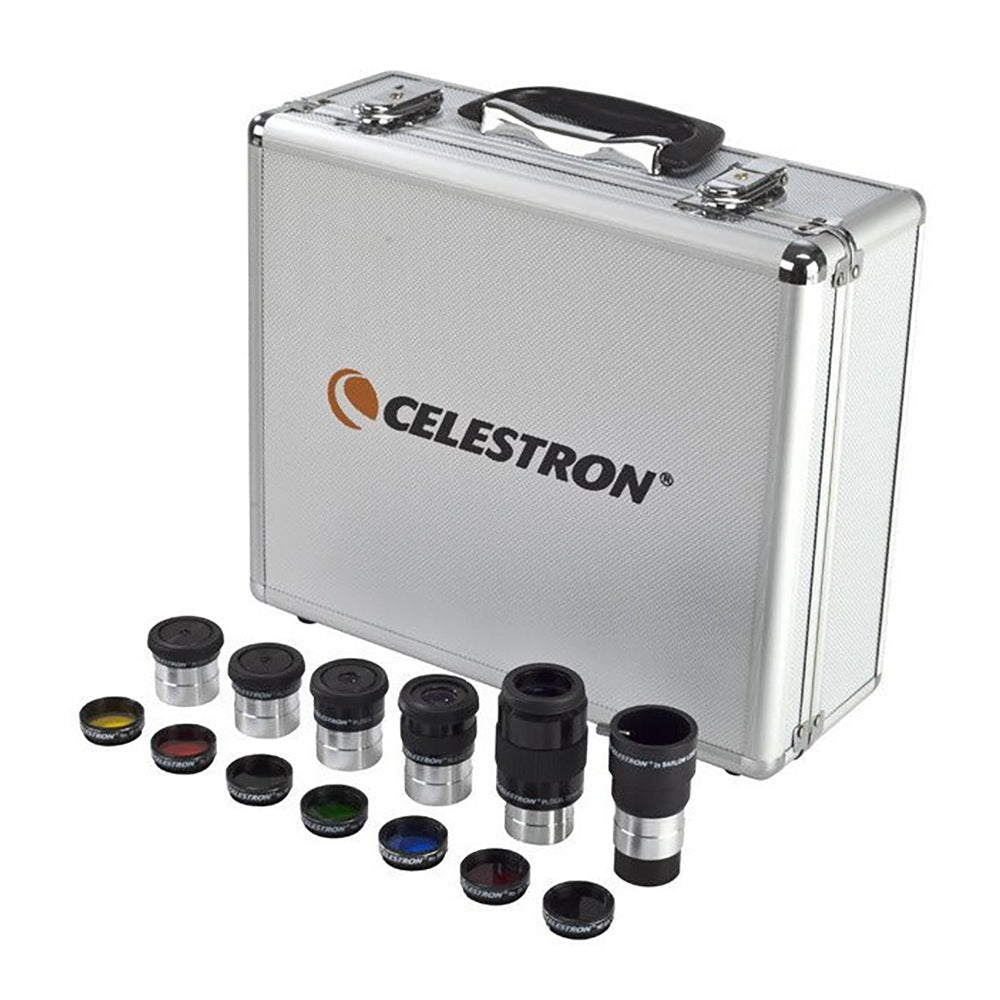 Celestron 1.25-Inch Eyepiece and Filter Kit for Telescopes - Enhance Stargazing & Planetary Observation (Includes Multiple Eyepieces & Filters)