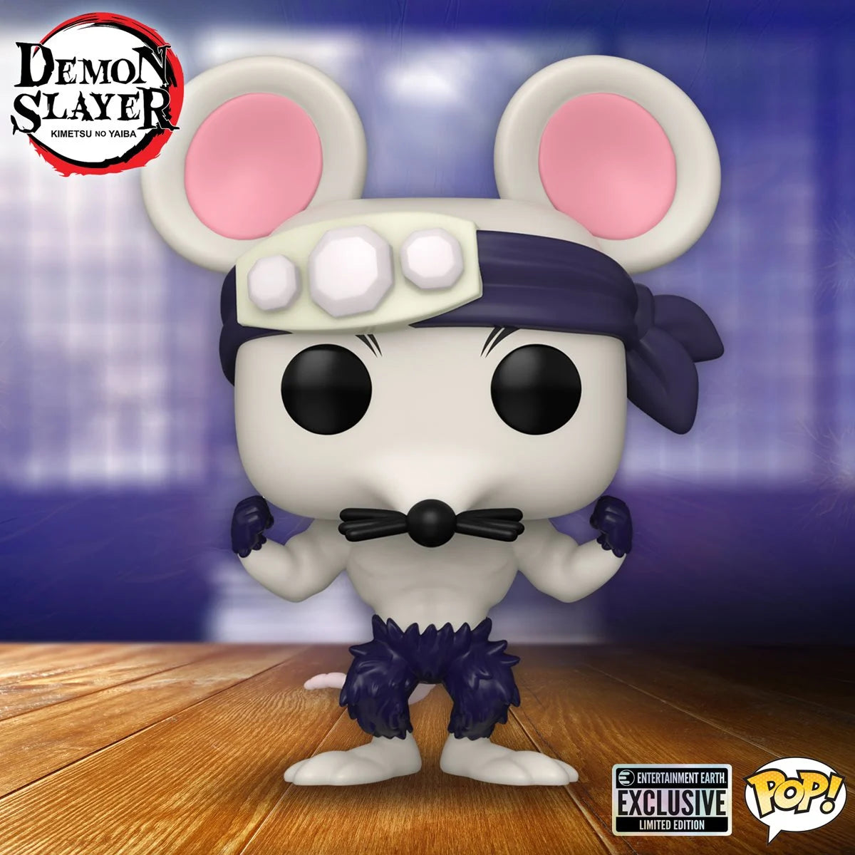 Demon Slayer Funko Pop! Vinyl Figure - Tanjiro Kamado Muscle Mouse Exclusive #1536 | Anime Collectible for Fans, Home Office Decor, Gift for Anime Lovers