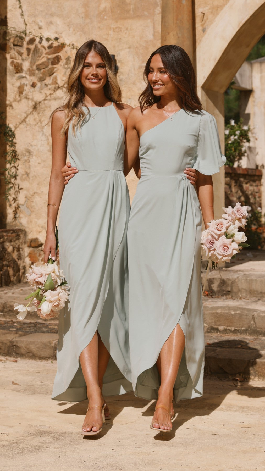 Genevieve Boat Neck Maxi Dress in Sage Green - Elegant Flowy Long Dress for Women, Perfect for Weddings, Beach Vacations & Summer Parties