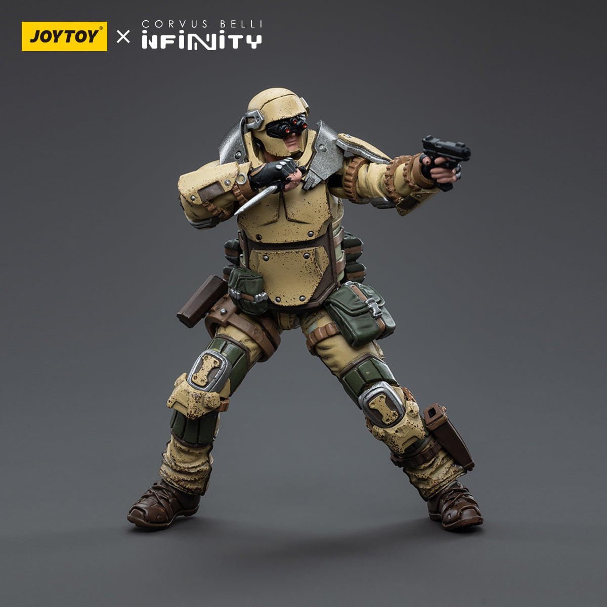 JOYTOY 1/18 Scale 3.75 Inch Infinity Ariadna Marauders 5307th Range Pack Action Figure Set (4 Pieces) - Perfect for Collectors, Wargaming & Tabletop Battle Scenes