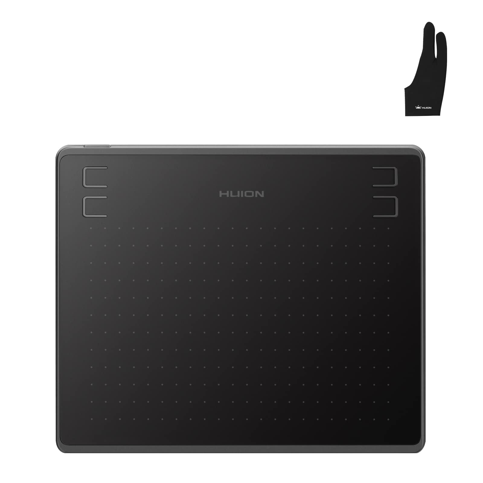 HUION HS64 Digital Drawing Tablet with Battery-Free Stylus - Compatible with Linux, Windows, Mac & Android - Includes Artist Glove - Perfect for Digital Art, Animation & Graphic Design