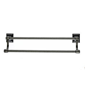Top Knobs STK7-TB Stratton Double Towel Bar in Bronze - Elegant Bathroom Towel Holder for Spa-Like Luxury, Perfect for Master Bathrooms and Guest Suites