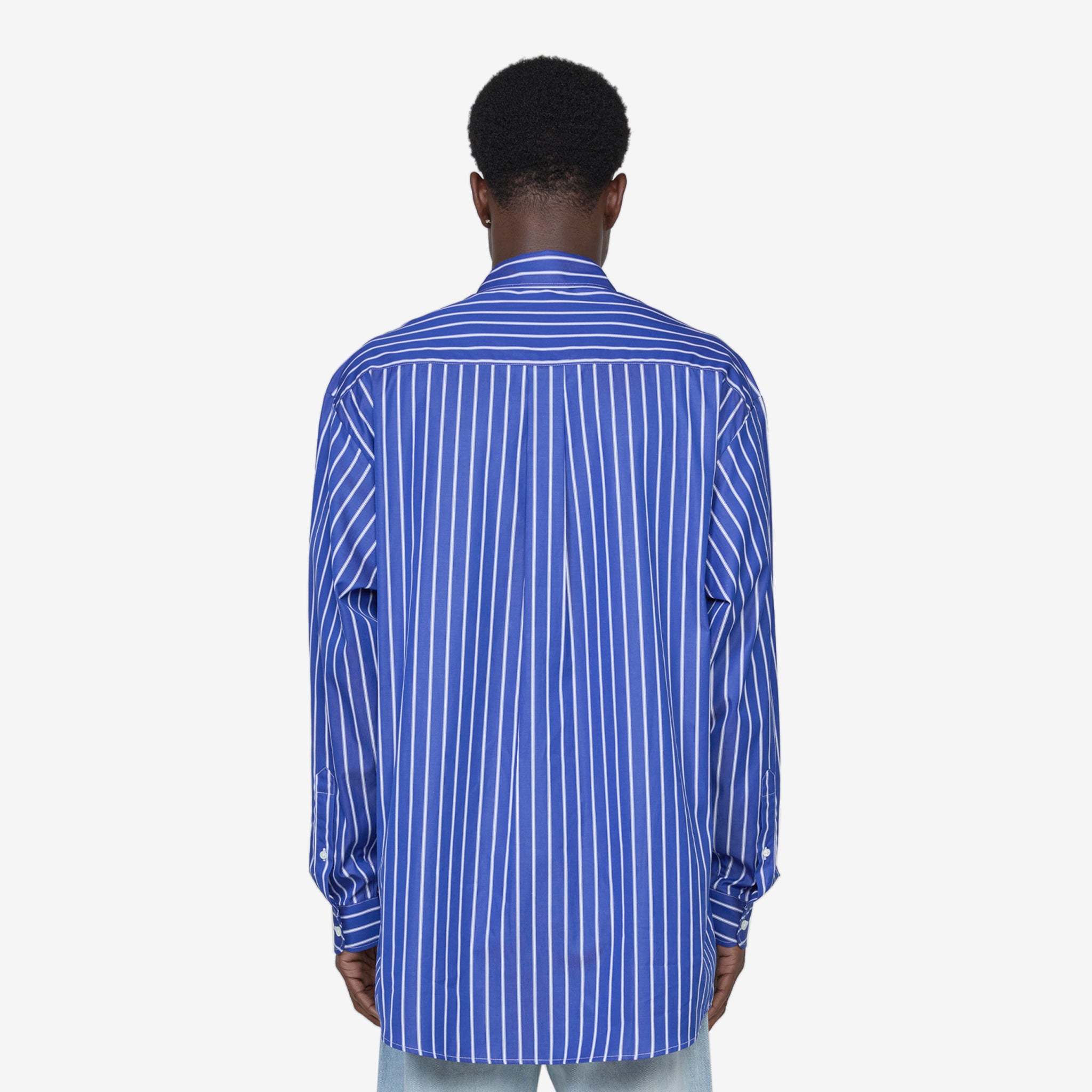 Blue Striped Button Down Shirt for Men - Casual & Business Wear - Perfect for Office, Date Night & Outdoor Activities