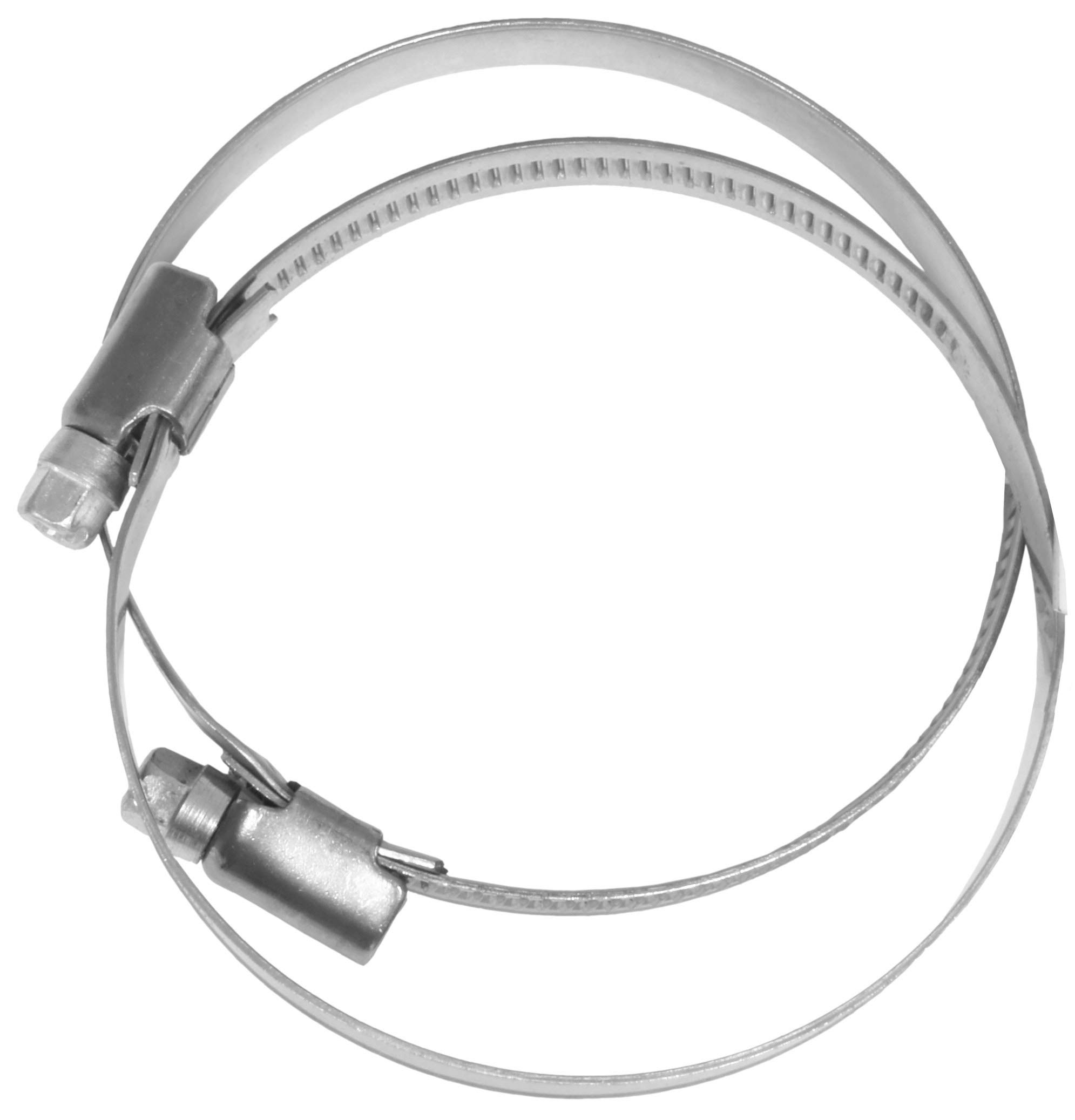 Stainless Steel T3083080 Hose Clamps 60-80mm (2 Pack) - Heavy Duty Clamps for Automotive, Plumbing & Industrial Applications