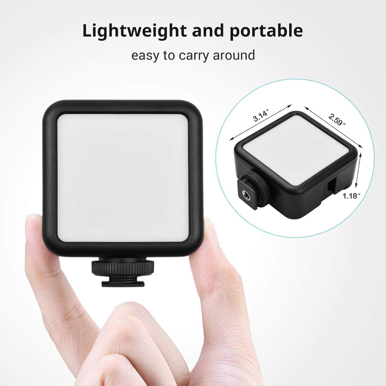 Super Bright LED High Power Video Light with Mounting Brackets - Compatible with Canon VIXIA HF10 Cameras - Perfect for YouTube Videos, Live Streaming & Professional Photography