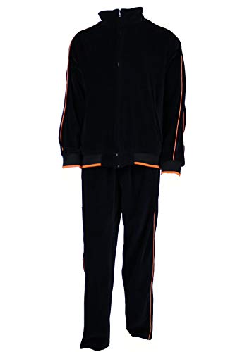 Black W/ Orange Piping