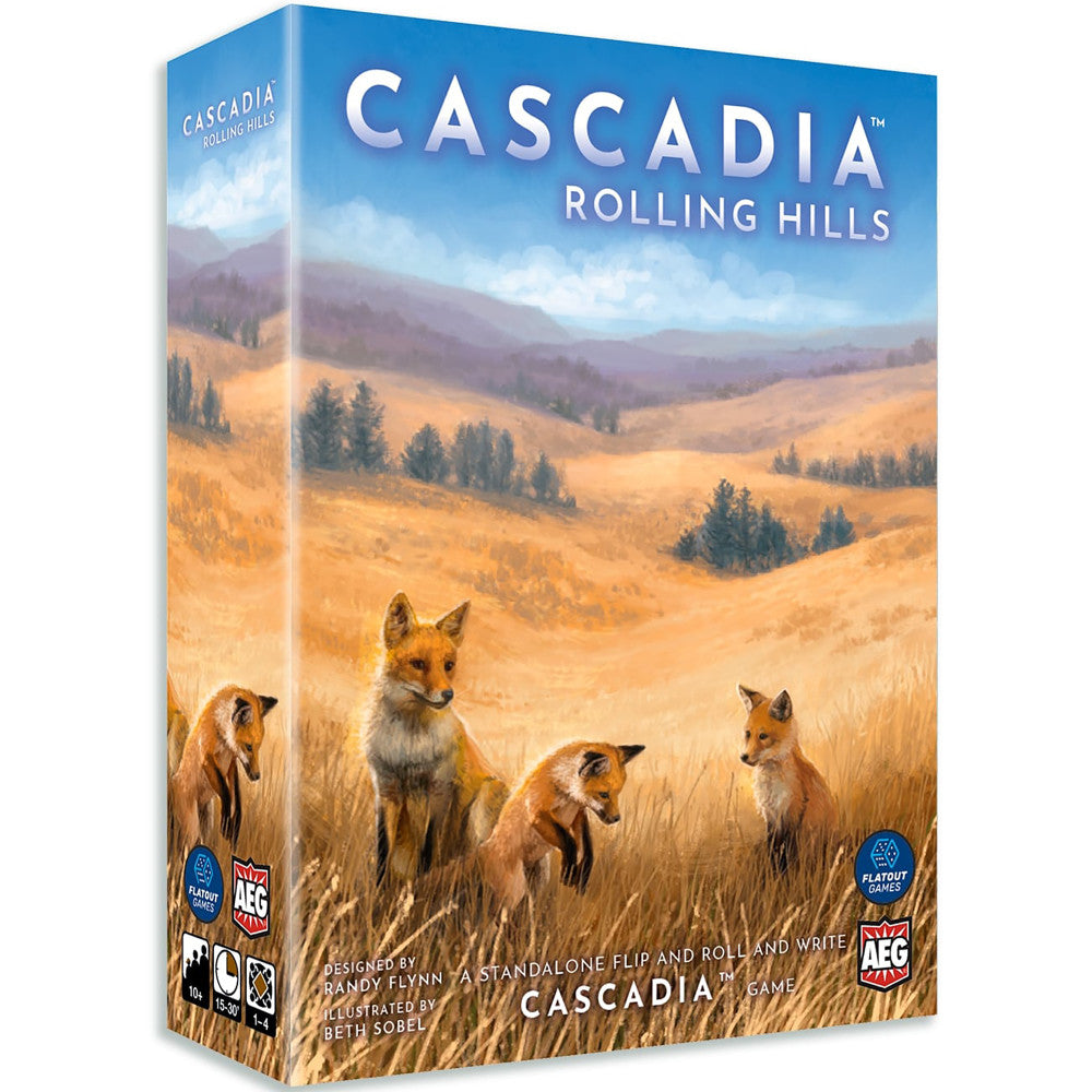 AEG Cascadia: Rolling Hills - Dynamic Flip & Write Board Game for Families | Perfect for Game Nights & Family Gatherings