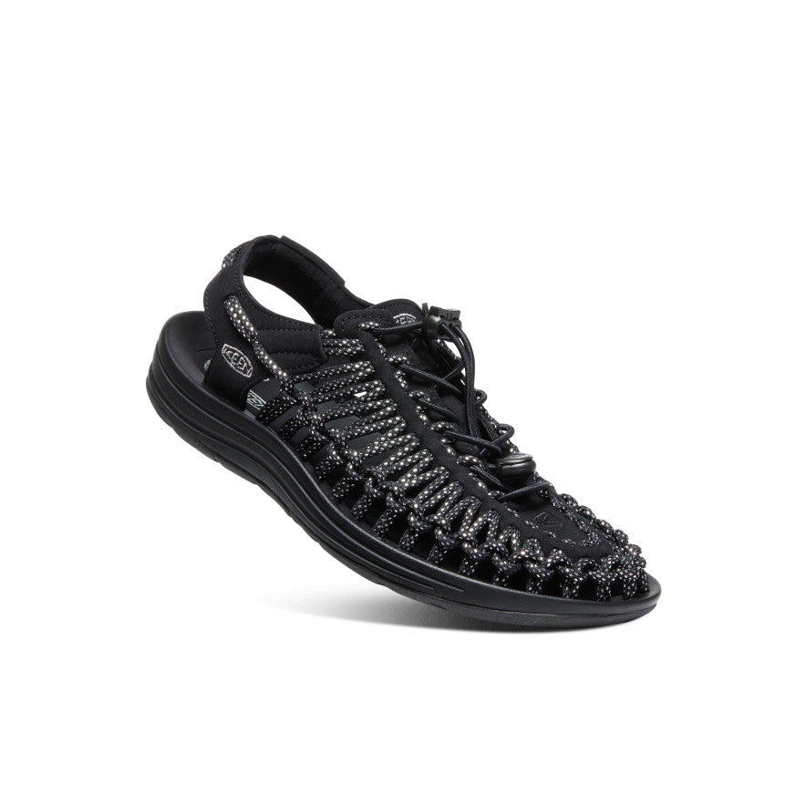UNEEK Women's Sneakers - Black & Silver | Lightweight Comfortable Walking Shoes for Casual Wear & Outdoor Activities