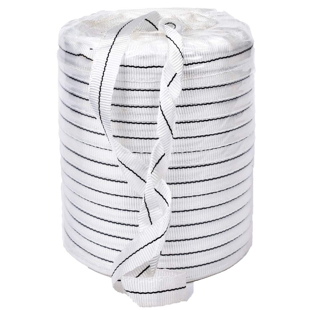 984 ft Wind Straps for Greenhouse - Heavy Duty Plastic Hold Down Straps, Weather-Resistant Greenhouse Cover Ties, Woven Cord Strapping for Securing Tarps & Plastic Film | Perfect for Garden Greenhouses, Hoop Houses & Plant Protection
