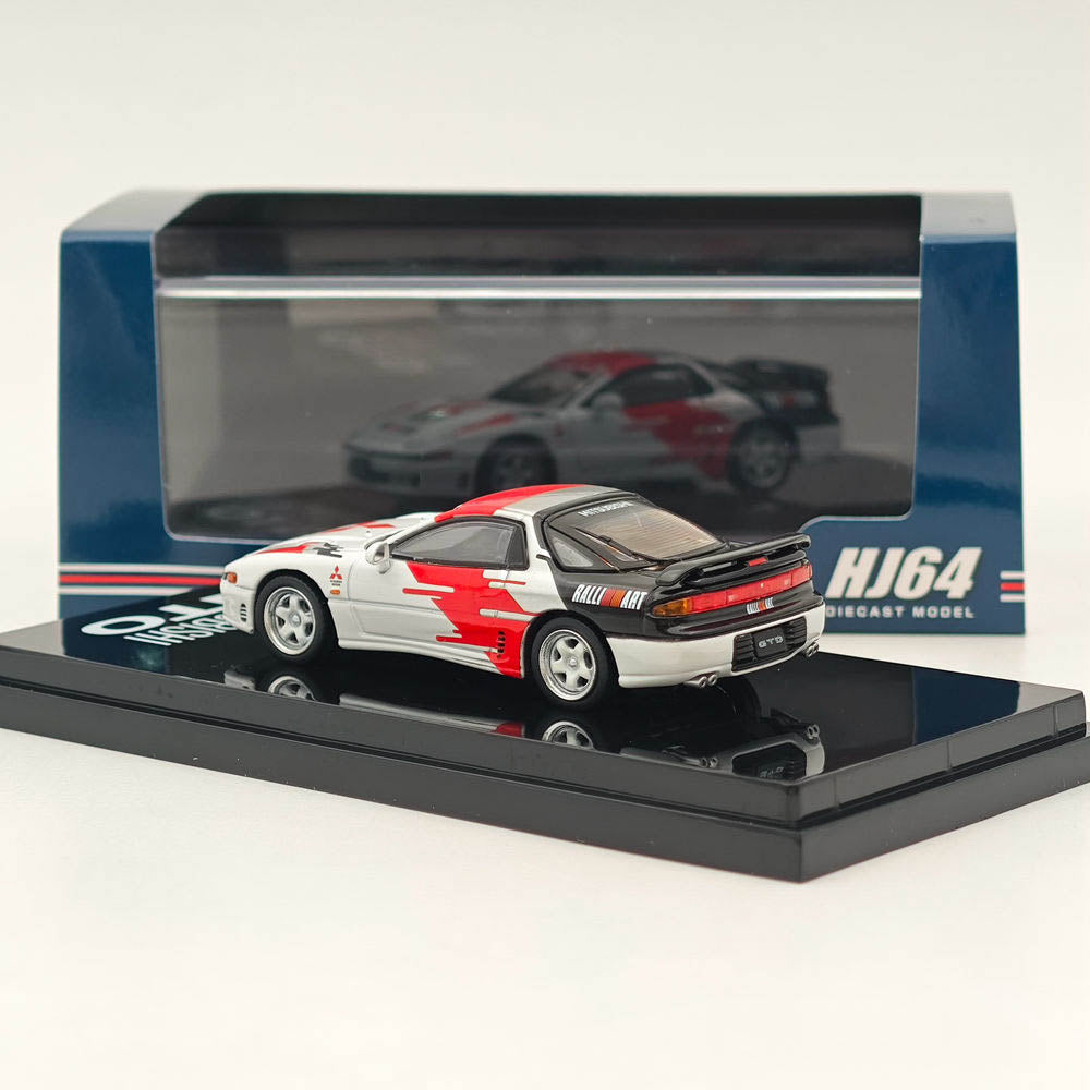 1/64 Scale Mitsubishi GTO Twin Turbo Ralliart White Diecast Model Car - Collectible Japanese Sports Car for Display & Racing Enthusiasts