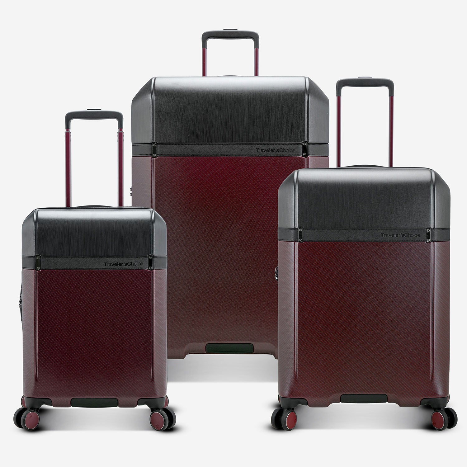 Vulkan 3-Piece Expandable Luggage Set with Spinner Wheels - Lightweight Durable Suitcase for Travel, Business Trips & Family Vacations