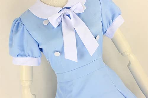 Shirakiin Riricho Cosplay Costume - Inu x Boku SS Anime Lolita Blue Dress for Women | Halloween, Cosplay Events & Anime Conventions
