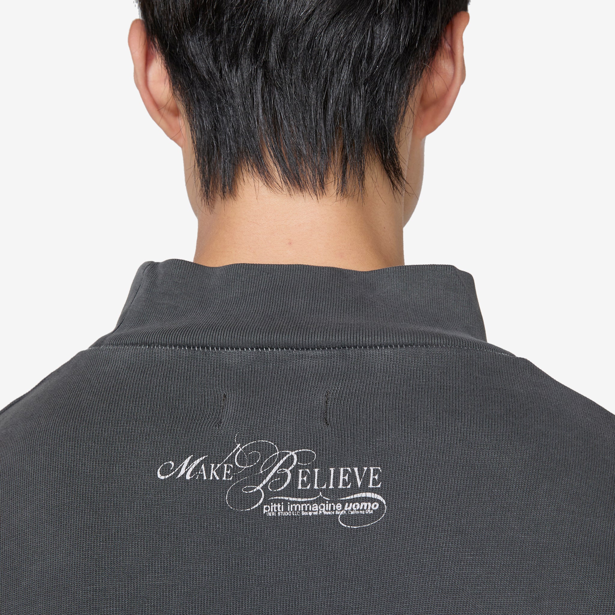 Make Believe ERL Long Sleeve T-Shirt for Men - Black Cotton Crewneck Tee - Casual Streetwear & Everyday Wear