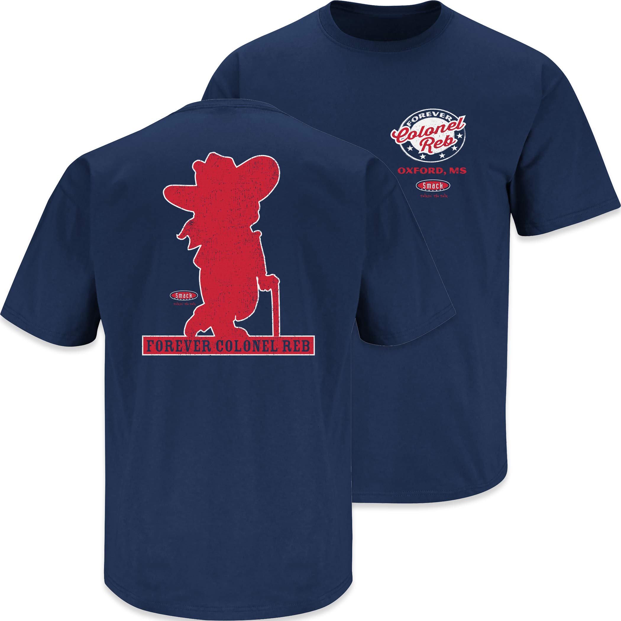 Ole Miss Football Fans Forever Colonel Reb T-Shirt (S-5XL) & Sticker - Perfect for Game Day, Tailgating, and Ole Miss Rebels Fan Gear