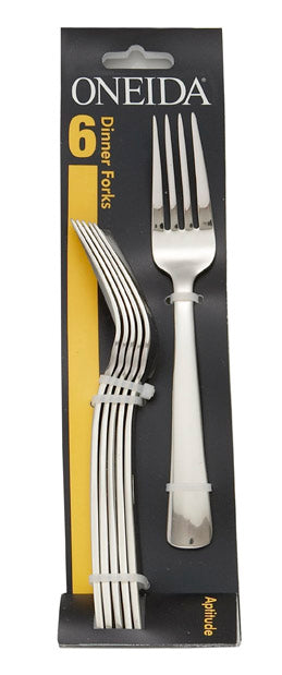 Premium Stainless Steel Dinner Fork Set of 6 - Elegant Flatware for Fine Dining, Restaurants & Home Entertaining - Dishwasher Safe & Rust-Resistant