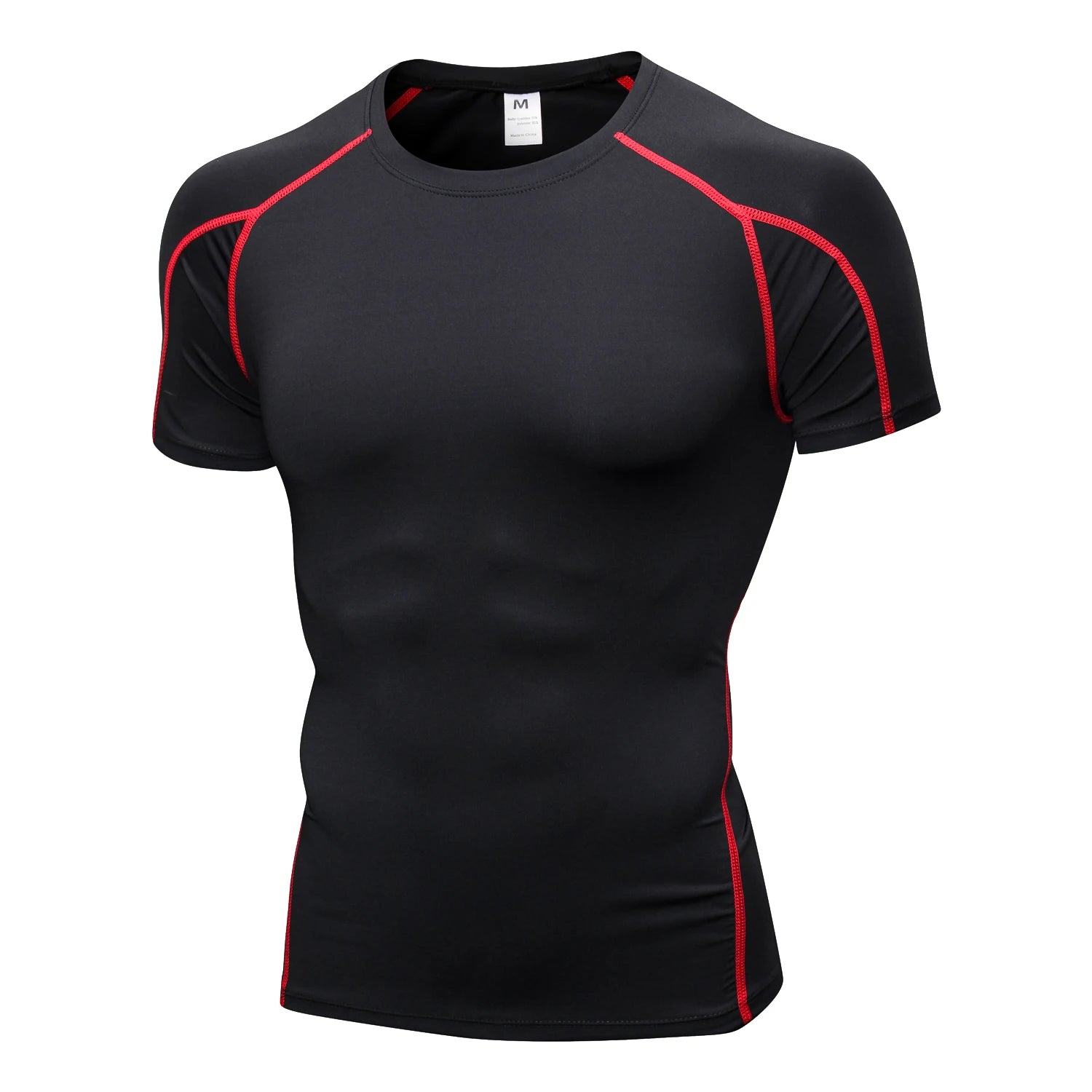Quick Dry Running Shirt for Men - Moisture Wicking Fitness & Gym Workout T-Shirt - Breathable Short Sleeve Compression Top for Bodybuilding, Jogging & Training - Ideal for Sports, Exercise & Active Lifestyle