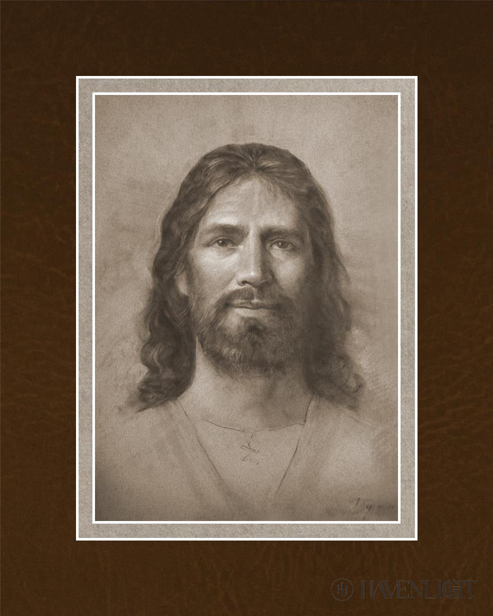 Christ Head Study - Religious Artwork for Home Decor, Church Display & Spiritual Inspiration