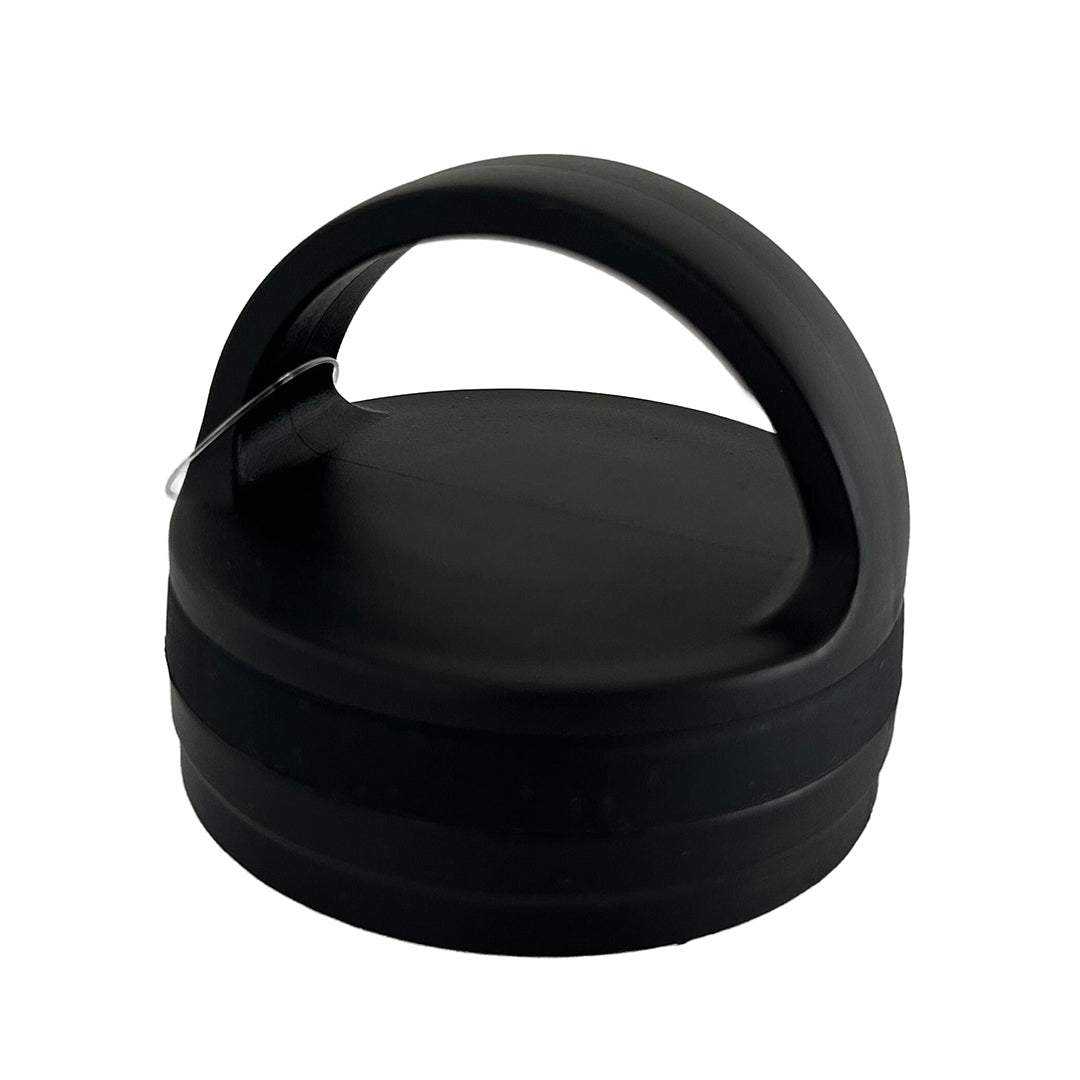 Stainless Steel Flask Lid with Round Handle - Leak-Proof & Durable for Outdoor, Camping, Hiking & Travel