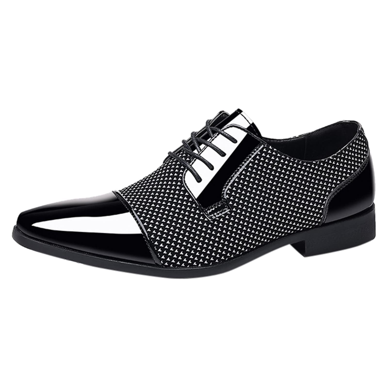 Men's Slip On Leather Dress Shoes - Classic Casual PU Loafers for Business & Daily Wear | Comfortable Black Shoes for Office, Travel & Outings