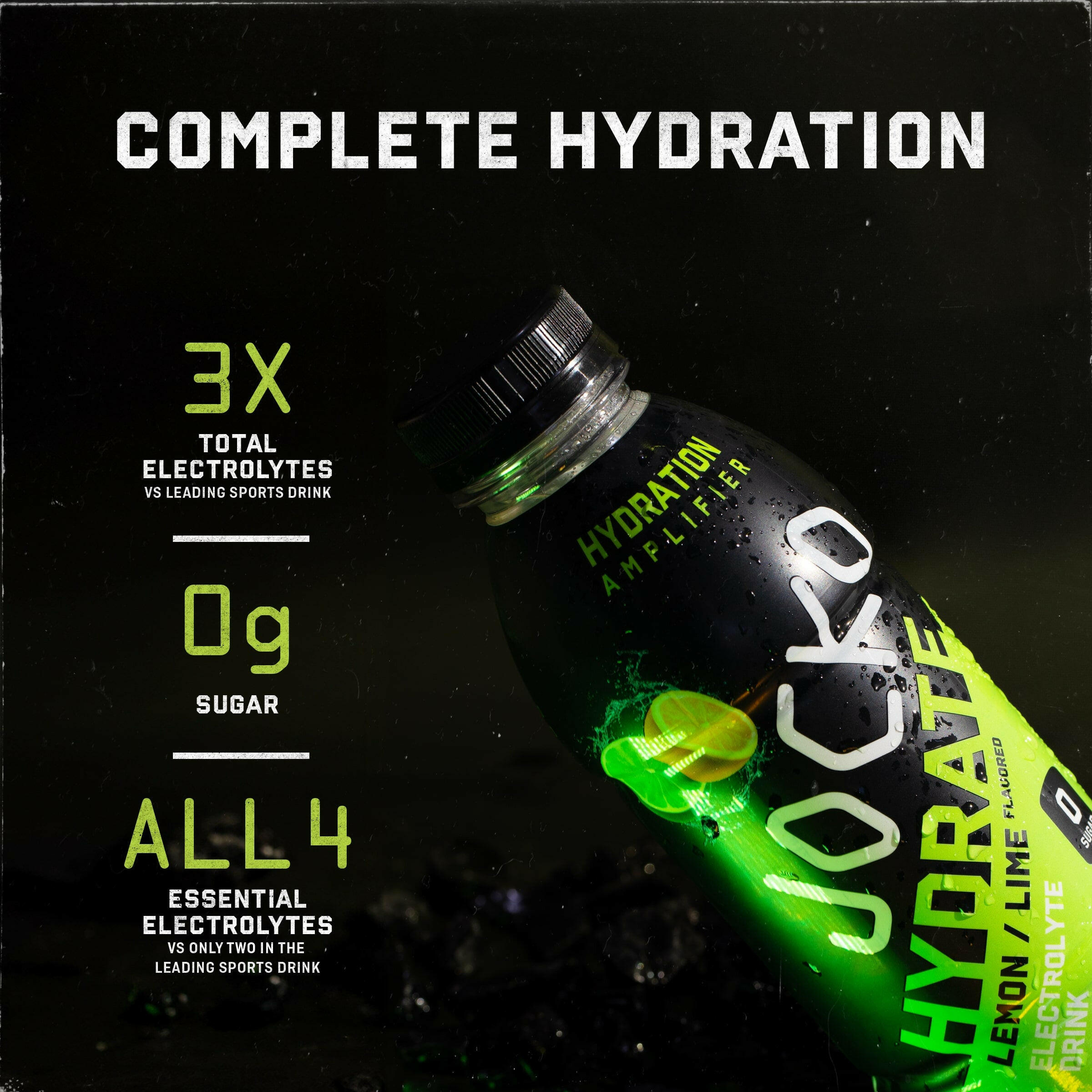JOCKO HYDRATE Electrolyte Drink Mix - Sugar Free Hydration Powder for Workout, Gym & Recovery - Best for Athletes, Fitness & Active Lifestyle - Perfect for Post-Workout, Hiking & Sports