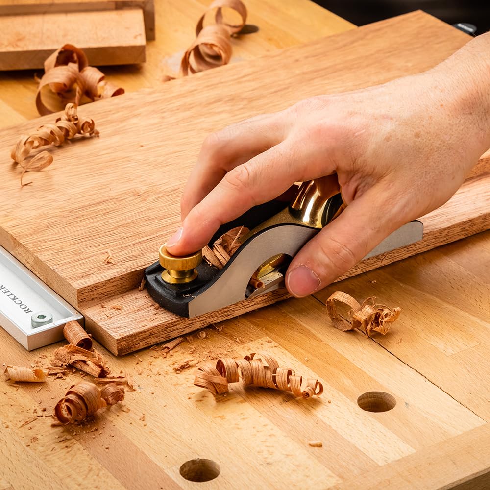 Bench Dog Rabbeting Block Plane - High Precision Woodworking Hand Tool for Smooth Edges & Rabbets | Ideal for Carpentry, DIY Projects & Furniture Making