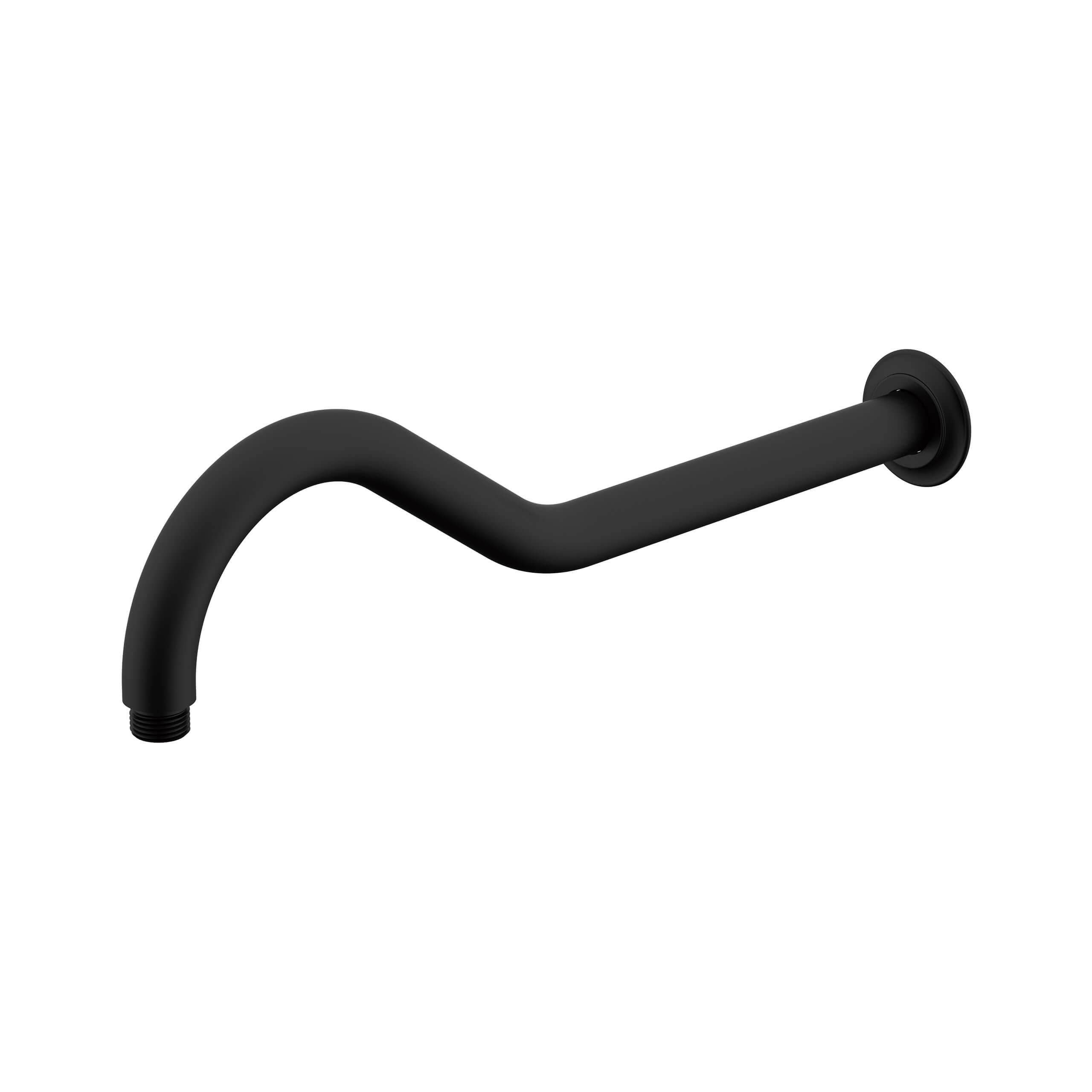 ADP Eternal 450mm Matte Black Shower Arm - Durable & Adjustable Shower Extension for Bathroom & Spa Use