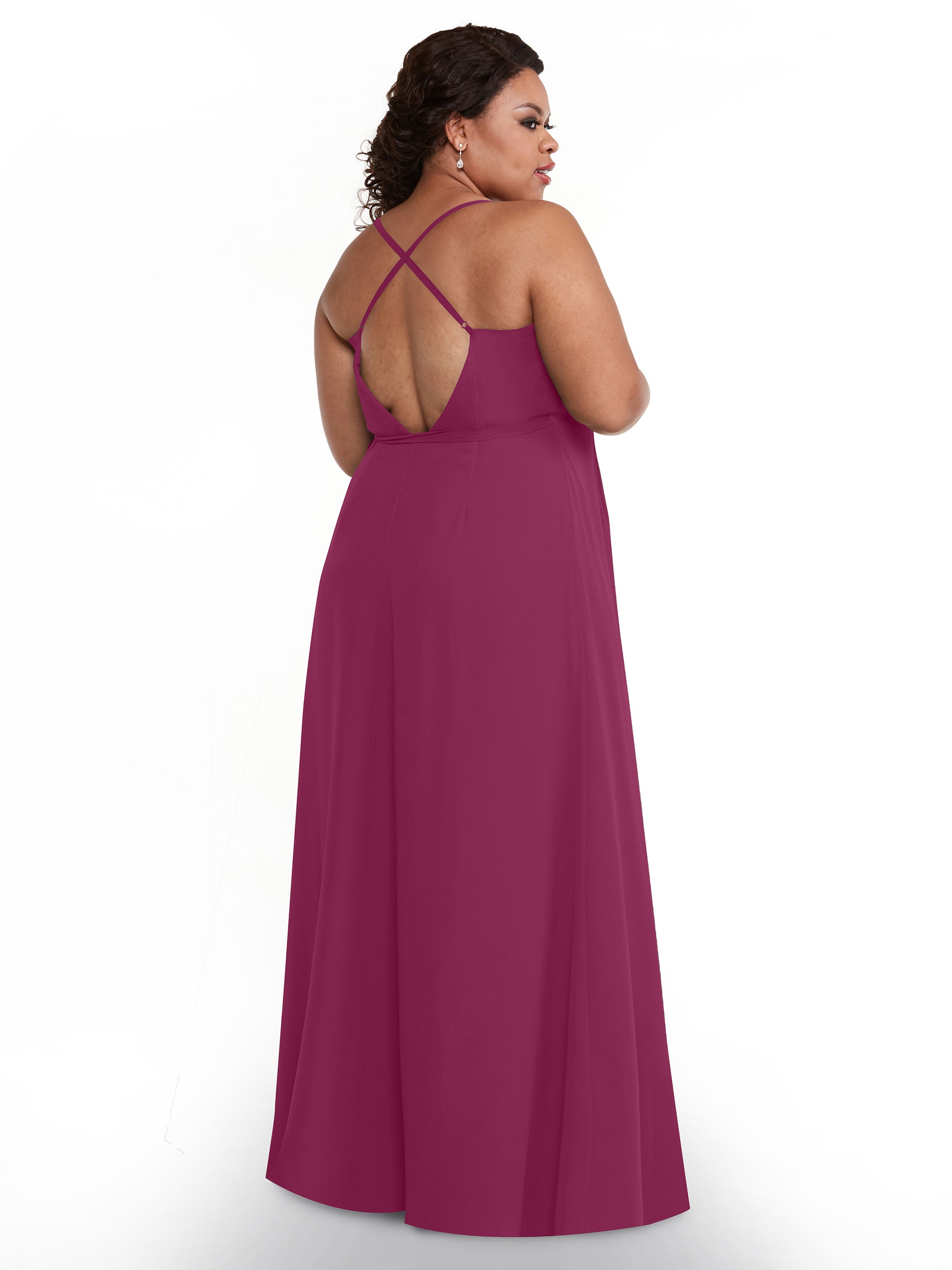 Elegant 80171 Sheath Chiffon Bridesmaid Dress with Adjustable Self-Tie Sash - Perfect for Weddings, Formal Events & Special Occasions