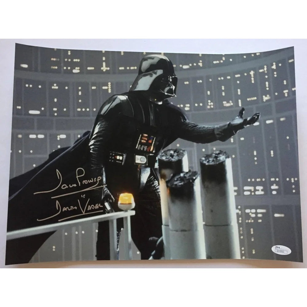 David Prowse Signed 16x12 Photo with COA & JSA Autograph - Darth Vader Star Wars Collectible - Perfect for Fans, Display & Memorabilia Collections