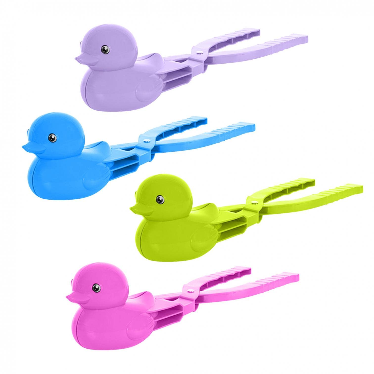 GTMANG Duck Snowball Maker Tool with Handle - Fun Winter Snowball Fight Toy for Kids, Indoor & Outdoor Snow Ball Games - Includes Drawstring Bag for Easy Storage - Perfect for Backyard Snow Play, Family Winter Activities & Holiday Fun