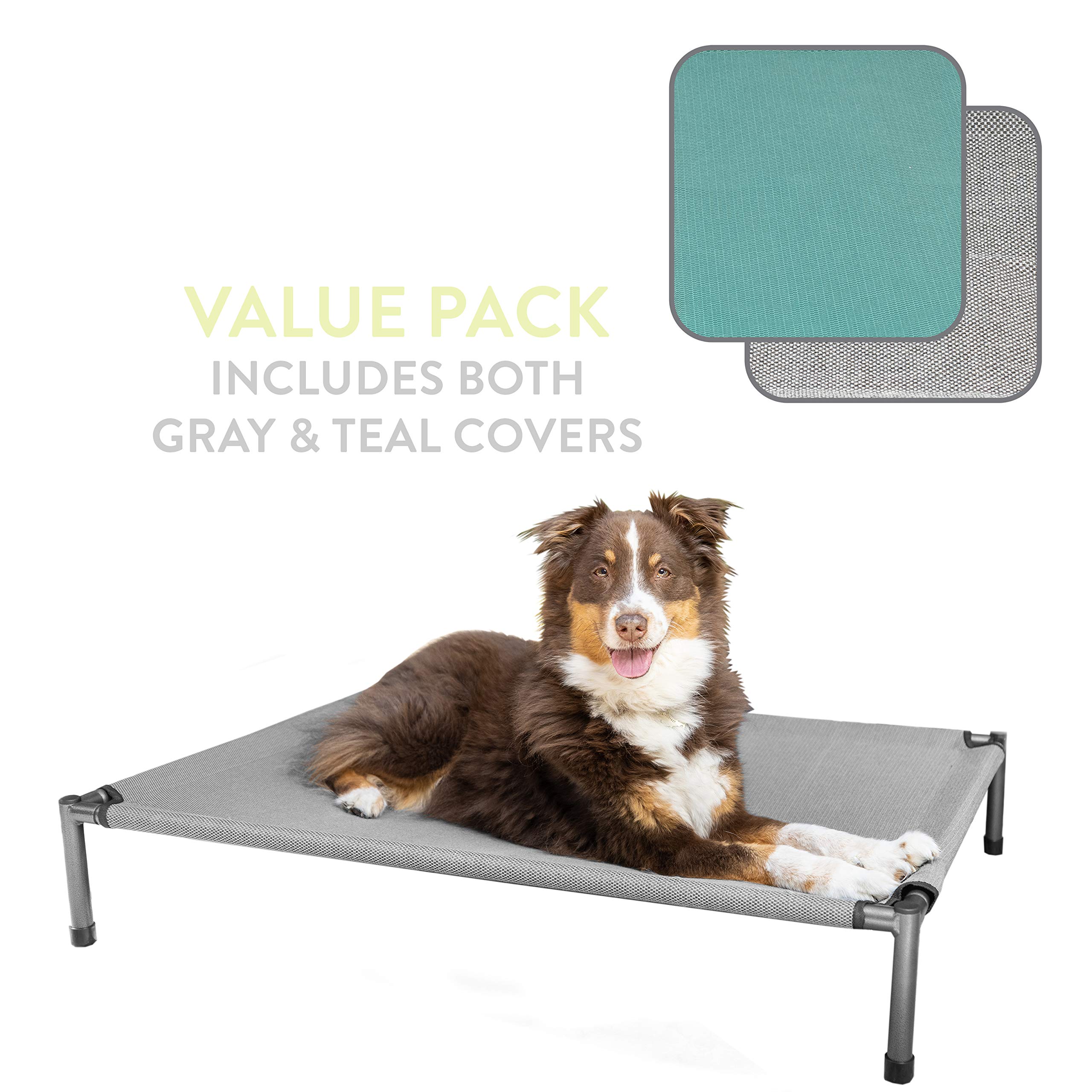 Hyper Pet's Raised Rest Deluxe Elevated Dog Bed - Breathable Outdoor & Indoor Pet Bed for Small & Medium Dogs [30