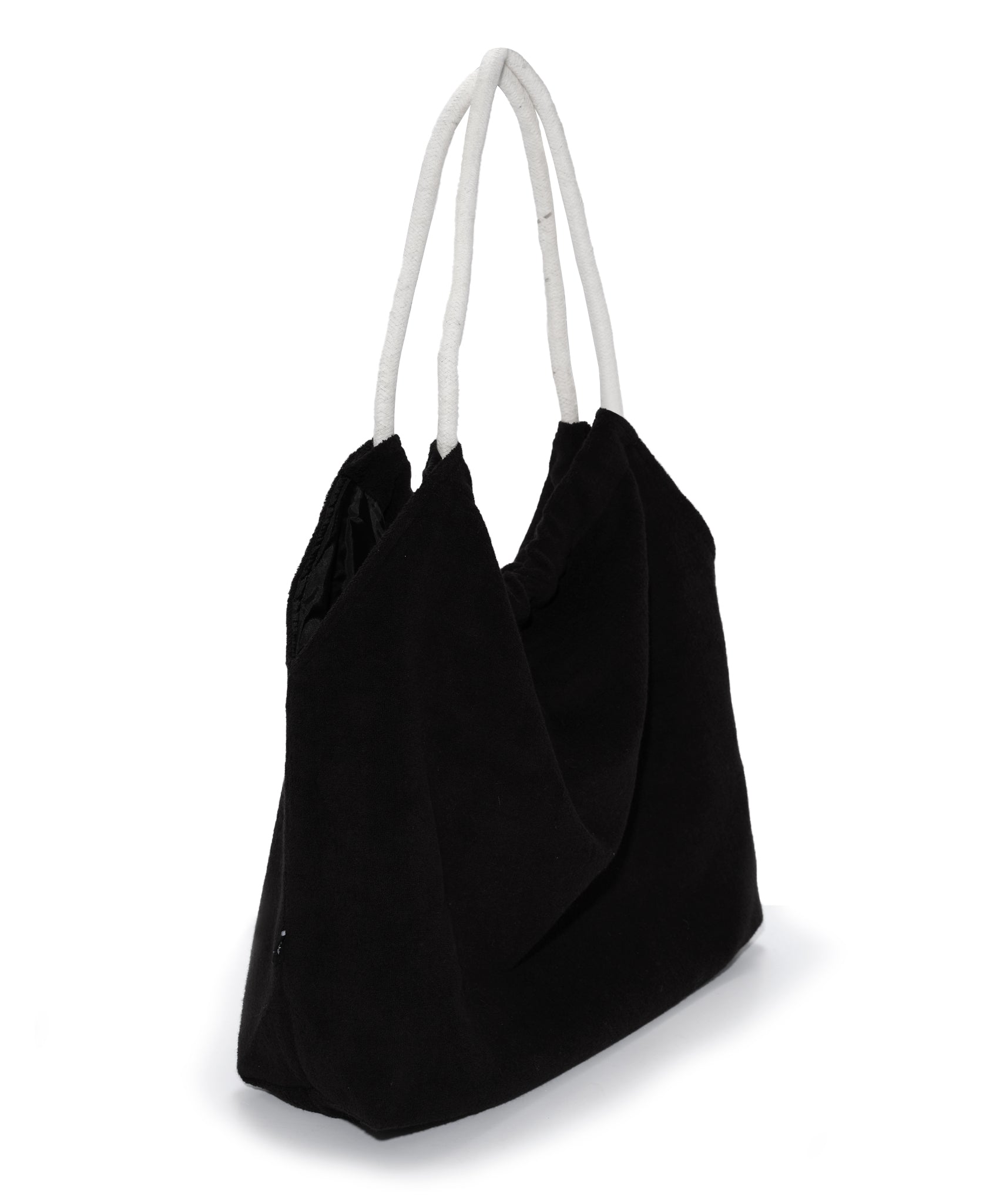 Stylish Terry Two-Tone Tote Bag for Women - Lightweight & Spacious Beach Bag, Gym Tote, or Everyday Carry - Perfect for Travel, Shopping & Work