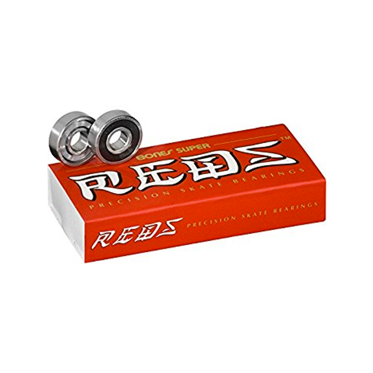 Premium 8mm SUPER REDS Bearings - High-Speed Skateboard & Longboard Bearings for Smooth Ride & Durability | Perfect for Cruising, Downhill & Freestyle Skating