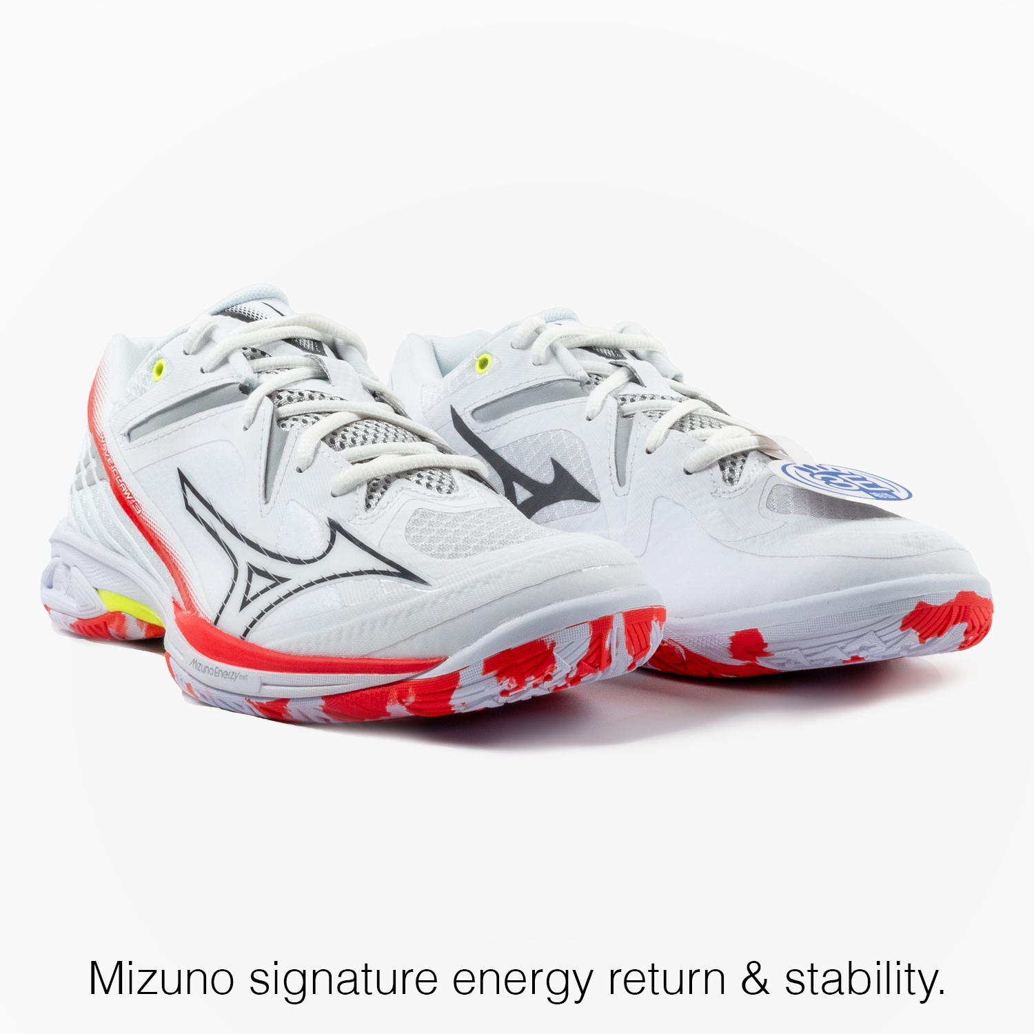 Mizuno Wave Claw 3 Volleyball Shoes - White for Men & Women | Lightweight Court Shoes with Superior Traction for Indoor & Outdoor Volleyball Games