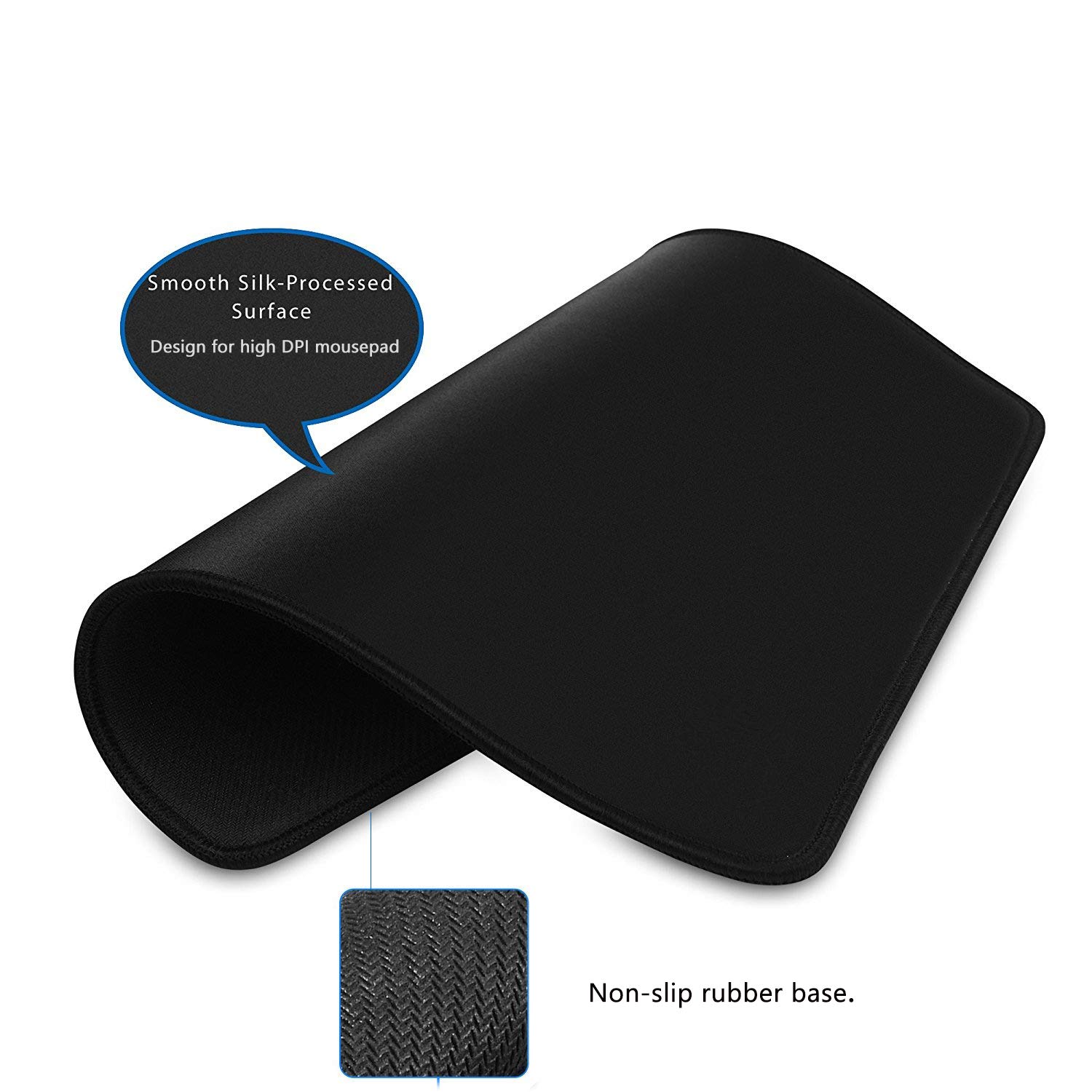Ergonomic Gaming Mouse Pad 12x10 Inches - Non-Slip Desk Mat for PC, Laptop, Office & Home Use - Cool Gamer Design for Computer Work & Esports