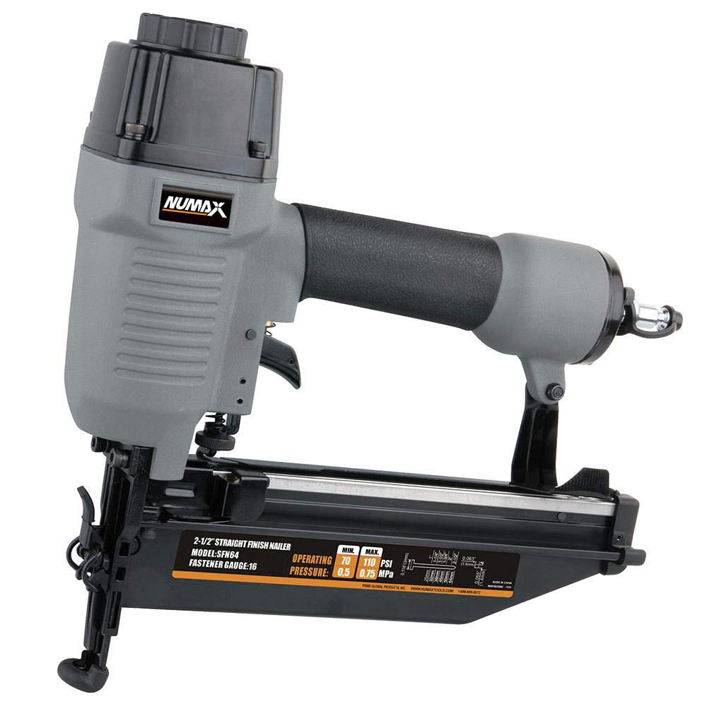 NuMax CS34PFNCB 3-Piece Pneumatic Nailer Combo Kit with Durable Carrying Bag - Perfect for Framing, Roofing & DIY Home Improvement Projects